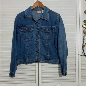 Bill Blass Denim with Red and Purple Accents vintage